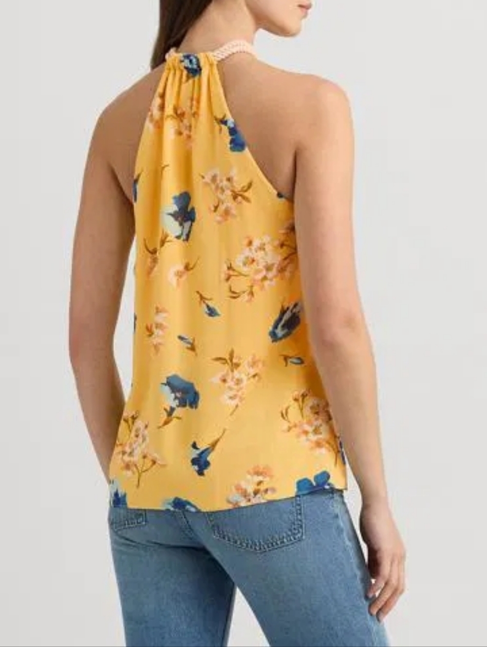 LAUREN RALPH LAUREN
Floral Crinkle Georgette Halter Top Size XL New Without Tags - Picture 3 of 14
